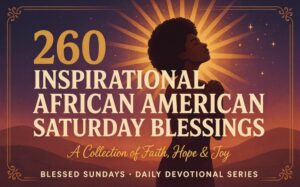 Inspirational African American Saturday Blessings