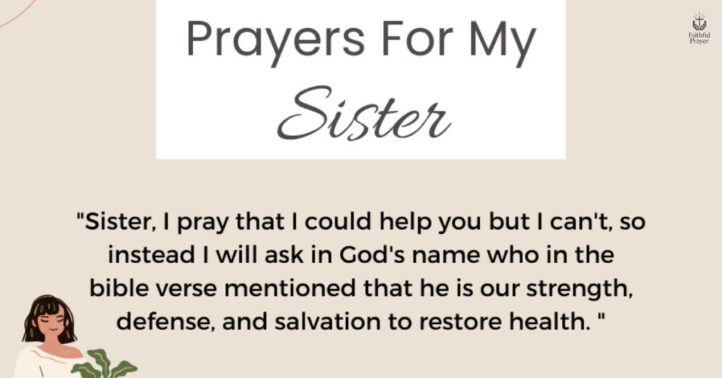 Prayer for My Sister for Strength