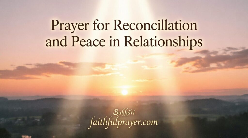 Prayer for Reconciliation and Peace in Relationships
