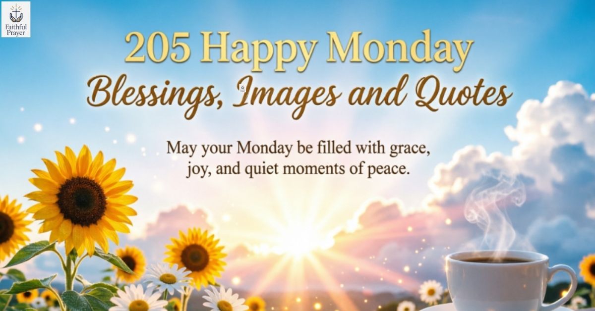 205 Happy Monday Blessings, Images and Quotes